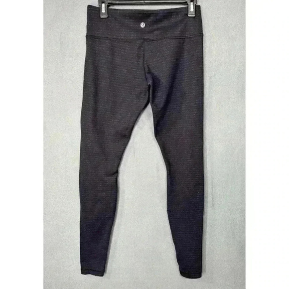 Lululemon Wunder Under Pant Leggings 8 Sweater Knit Black Swan Black Creamsicle - Picture 6 of 12